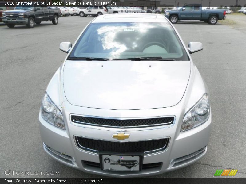 Silver Ice Metallic / Titanium 2010 Chevrolet Malibu LT Sedan