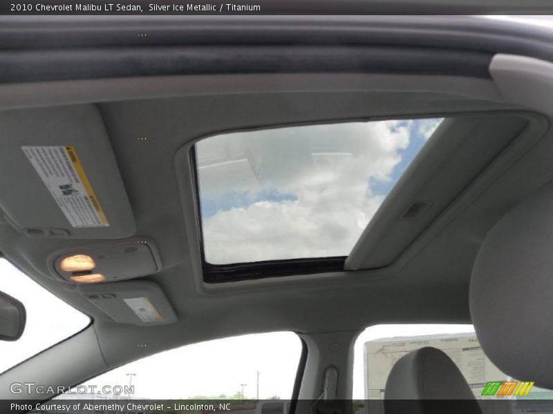 Silver Ice Metallic / Titanium 2010 Chevrolet Malibu LT Sedan