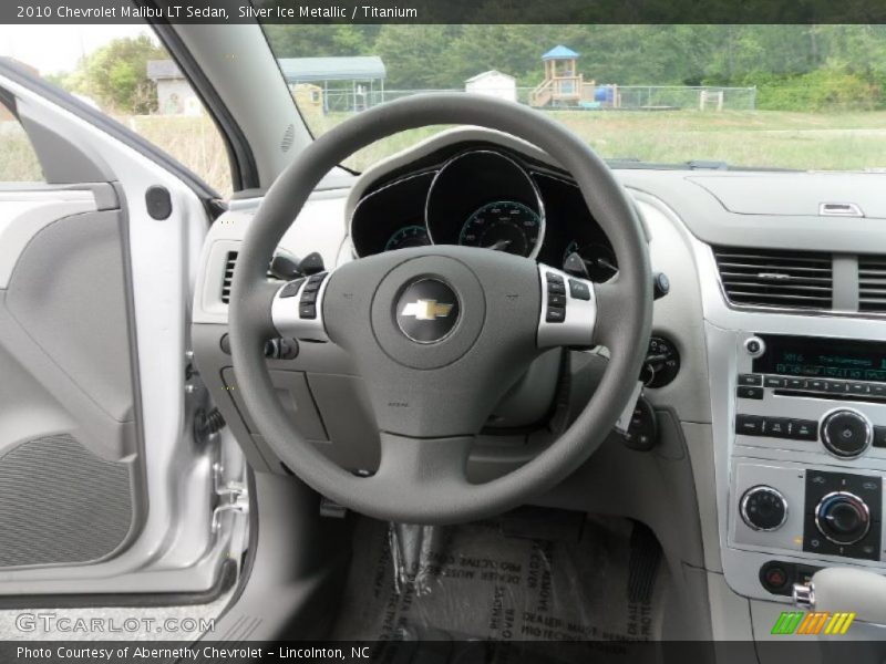 Silver Ice Metallic / Titanium 2010 Chevrolet Malibu LT Sedan
