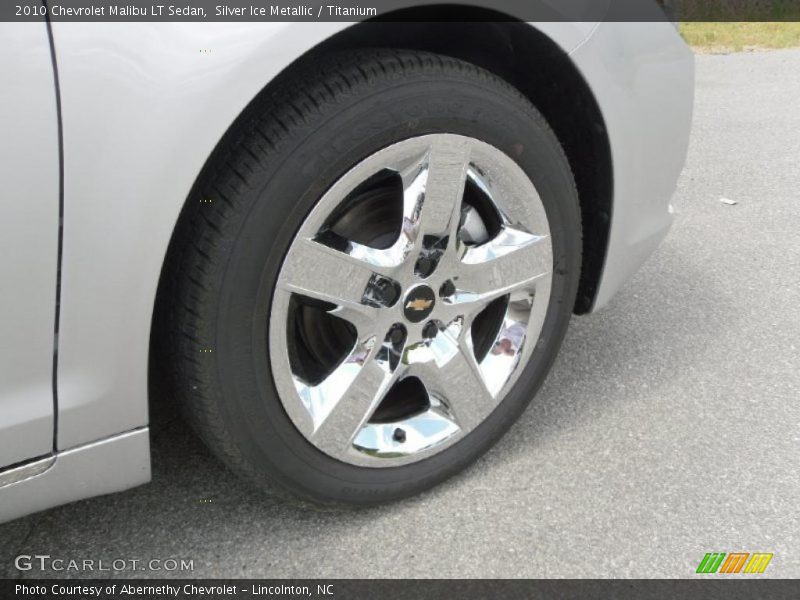 Silver Ice Metallic / Titanium 2010 Chevrolet Malibu LT Sedan