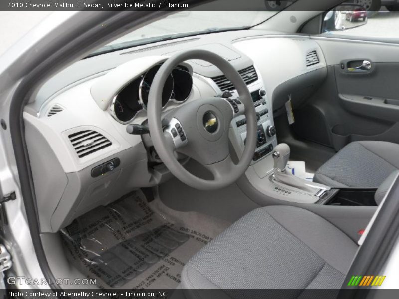 Silver Ice Metallic / Titanium 2010 Chevrolet Malibu LT Sedan