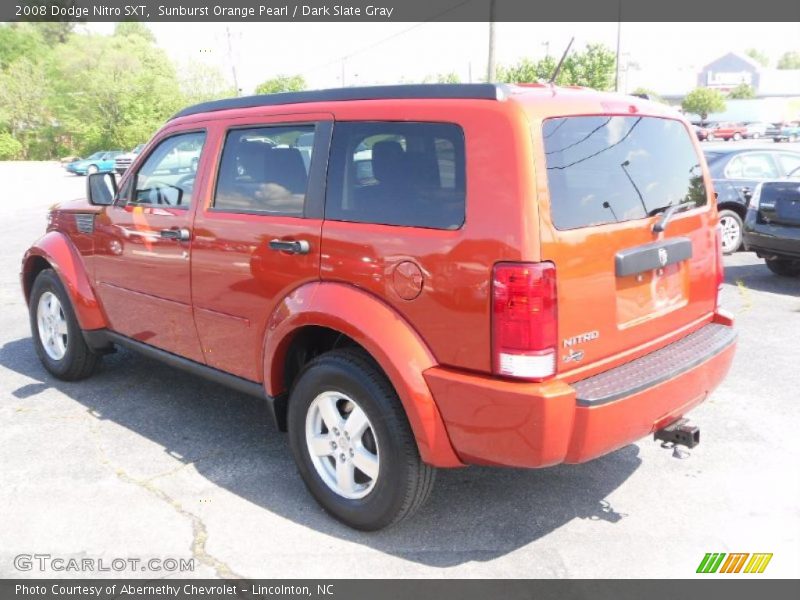 Sunburst Orange Pearl / Dark Slate Gray 2008 Dodge Nitro SXT