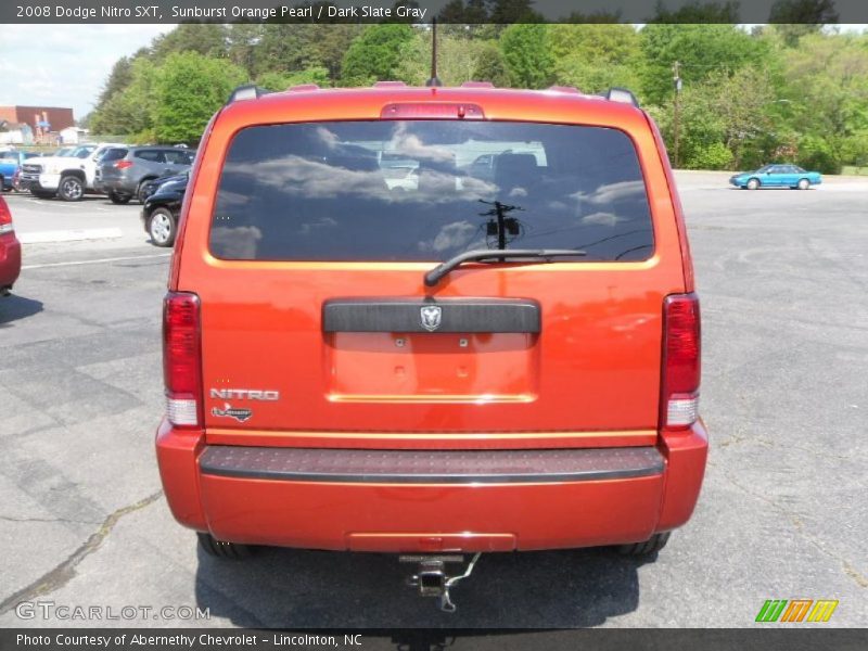 Sunburst Orange Pearl / Dark Slate Gray 2008 Dodge Nitro SXT