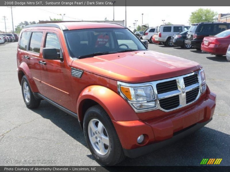 Sunburst Orange Pearl / Dark Slate Gray 2008 Dodge Nitro SXT
