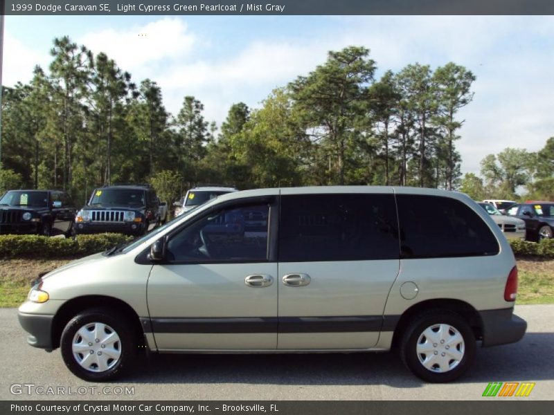 Light Cypress Green Pearlcoat / Mist Gray 1999 Dodge Caravan SE