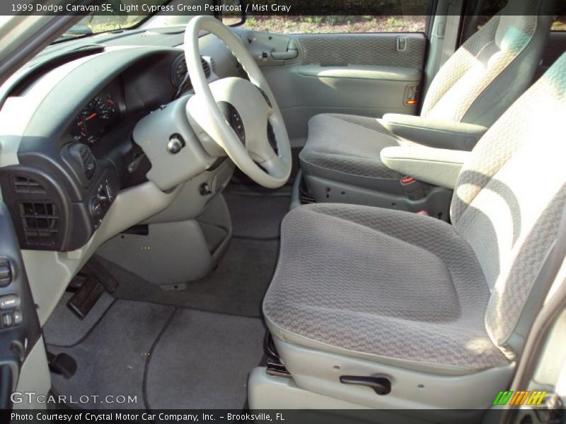 Light Cypress Green Pearlcoat / Mist Gray 1999 Dodge Caravan SE