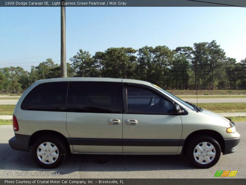 Light Cypress Green Pearlcoat / Mist Gray 1999 Dodge Caravan SE