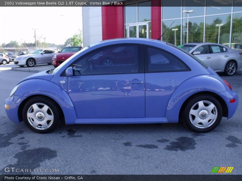 Vortex Blue / Black 2001 Volkswagen New Beetle GLS 1.8T Coupe