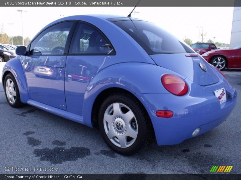 Vortex Blue / Black 2001 Volkswagen New Beetle GLS 1.8T Coupe