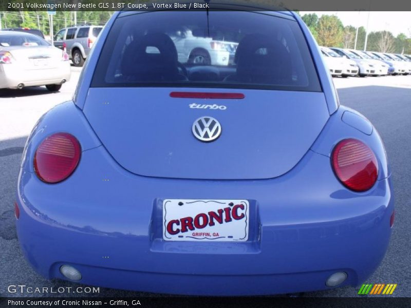 Vortex Blue / Black 2001 Volkswagen New Beetle GLS 1.8T Coupe