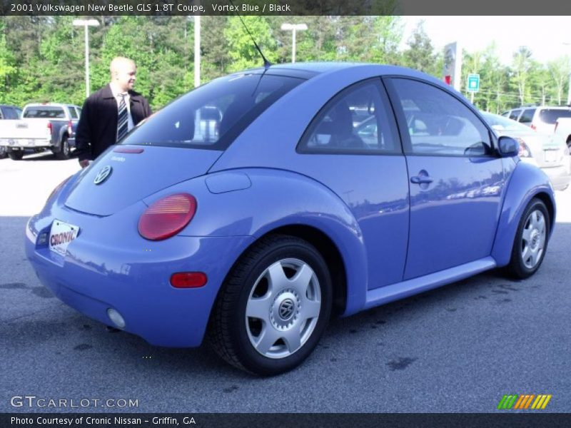 Vortex Blue / Black 2001 Volkswagen New Beetle GLS 1.8T Coupe