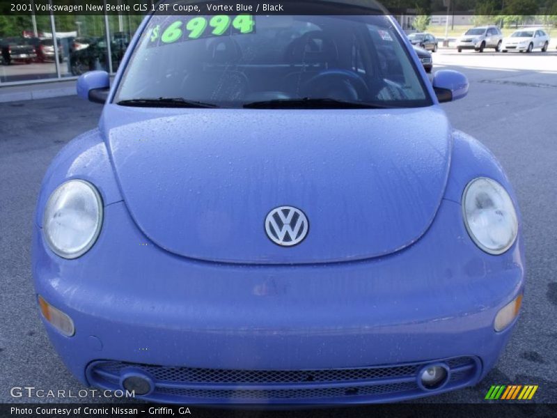 Vortex Blue / Black 2001 Volkswagen New Beetle GLS 1.8T Coupe
