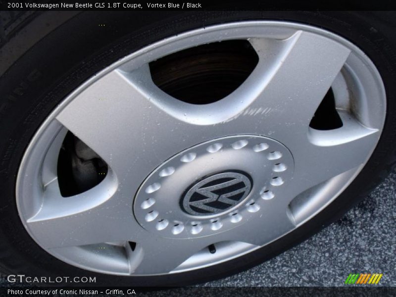 Vortex Blue / Black 2001 Volkswagen New Beetle GLS 1.8T Coupe
