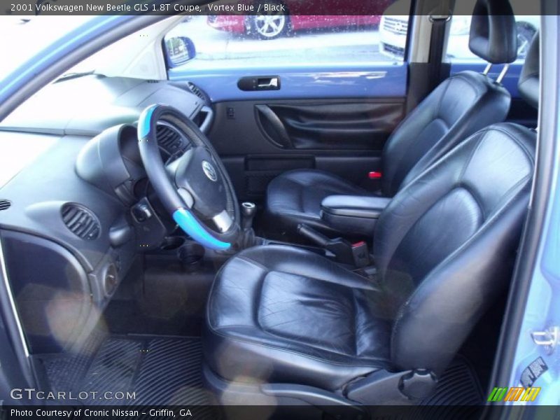 Vortex Blue / Black 2001 Volkswagen New Beetle GLS 1.8T Coupe