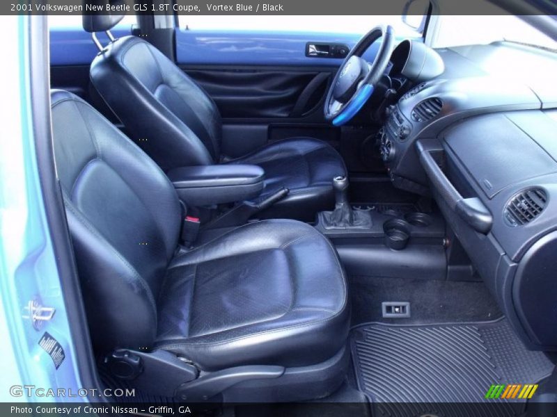 Vortex Blue / Black 2001 Volkswagen New Beetle GLS 1.8T Coupe