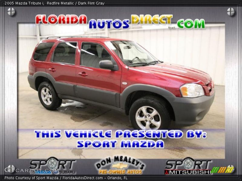 Redfire Metallic / Dark Flint Gray 2005 Mazda Tribute i