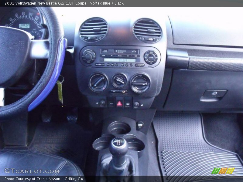 Vortex Blue / Black 2001 Volkswagen New Beetle GLS 1.8T Coupe