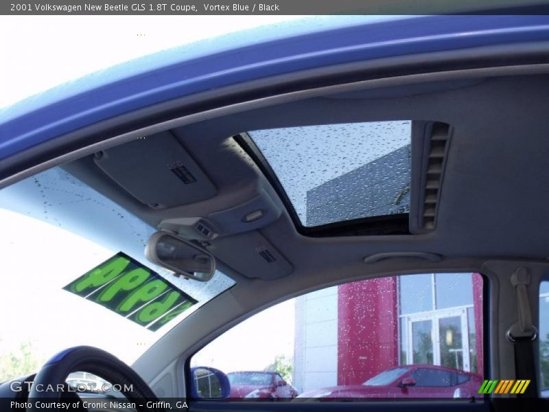Vortex Blue / Black 2001 Volkswagen New Beetle GLS 1.8T Coupe