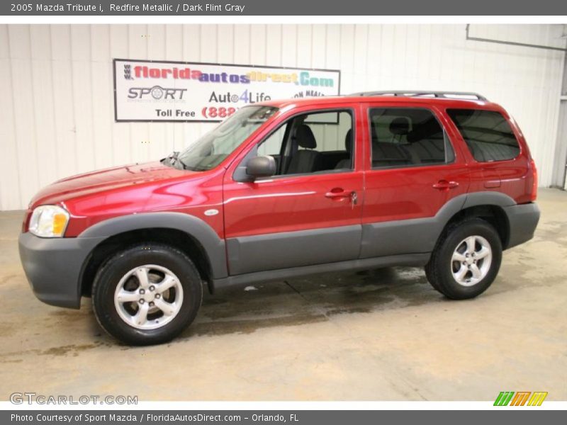 Redfire Metallic / Dark Flint Gray 2005 Mazda Tribute i
