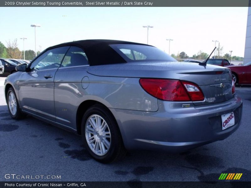 Steel Silver Metallic / Dark Slate Gray 2009 Chrysler Sebring Touring Convertible