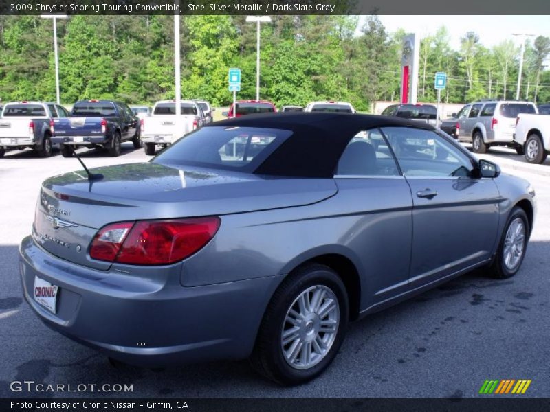 Steel Silver Metallic / Dark Slate Gray 2009 Chrysler Sebring Touring Convertible
