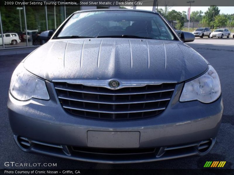 Steel Silver Metallic / Dark Slate Gray 2009 Chrysler Sebring Touring Convertible
