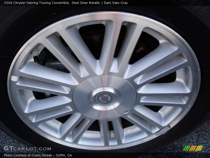 Steel Silver Metallic / Dark Slate Gray 2009 Chrysler Sebring Touring Convertible