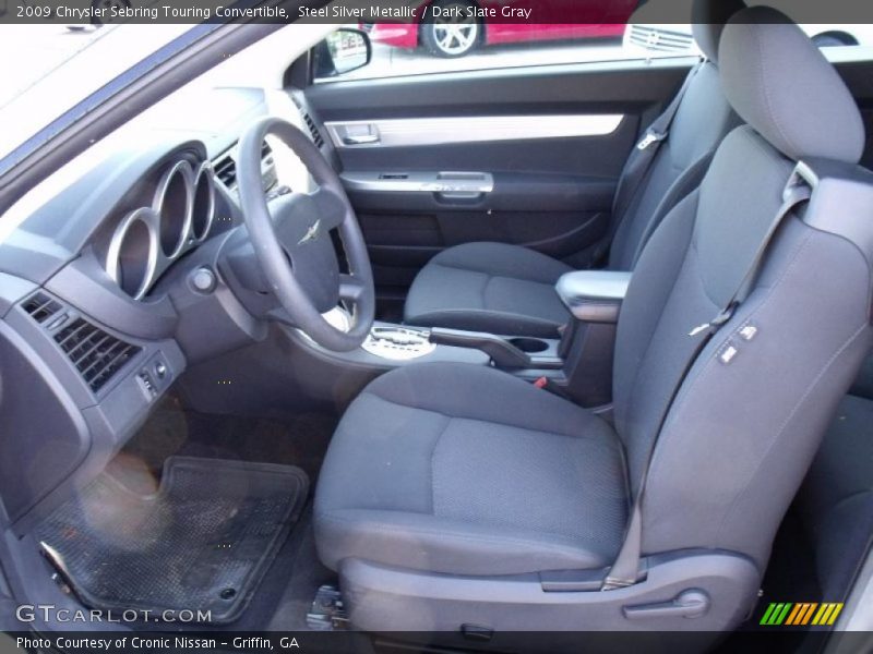 Steel Silver Metallic / Dark Slate Gray 2009 Chrysler Sebring Touring Convertible