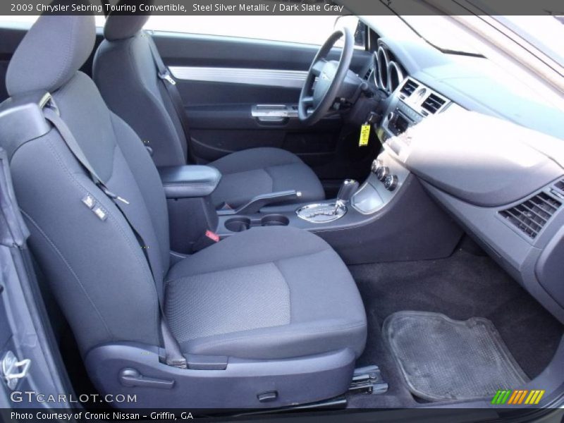Steel Silver Metallic / Dark Slate Gray 2009 Chrysler Sebring Touring Convertible