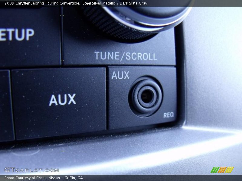 Steel Silver Metallic / Dark Slate Gray 2009 Chrysler Sebring Touring Convertible