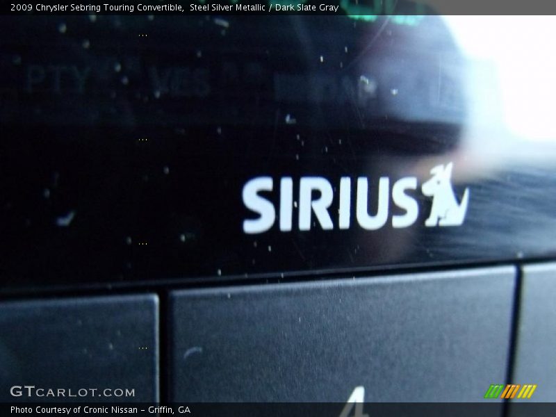 Steel Silver Metallic / Dark Slate Gray 2009 Chrysler Sebring Touring Convertible