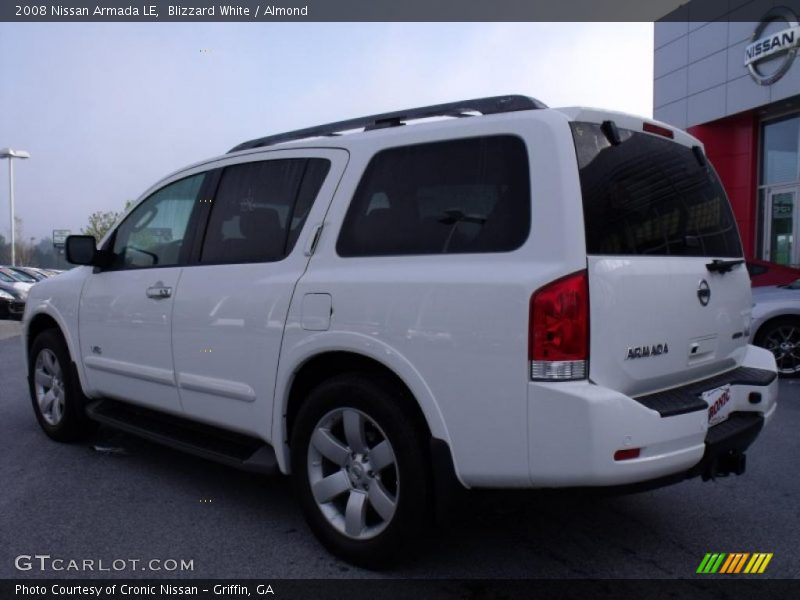Blizzard White / Almond 2008 Nissan Armada LE
