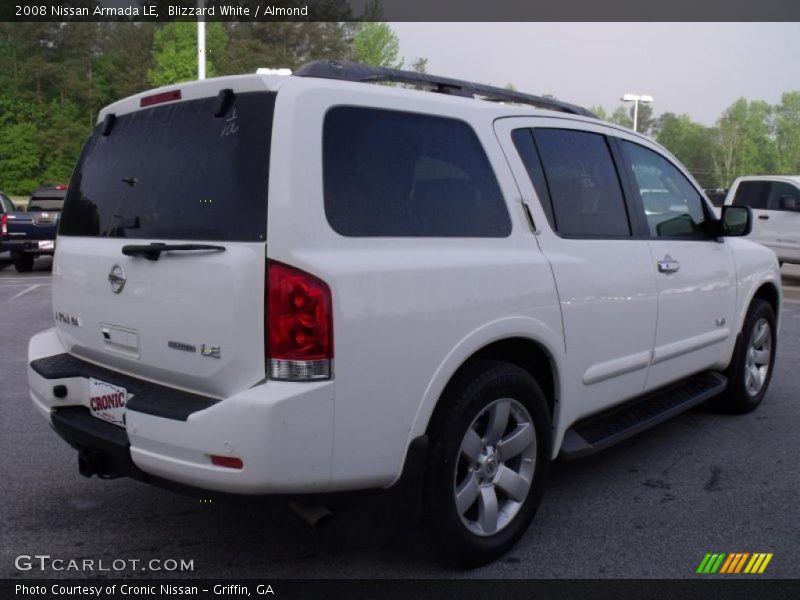 Blizzard White / Almond 2008 Nissan Armada LE