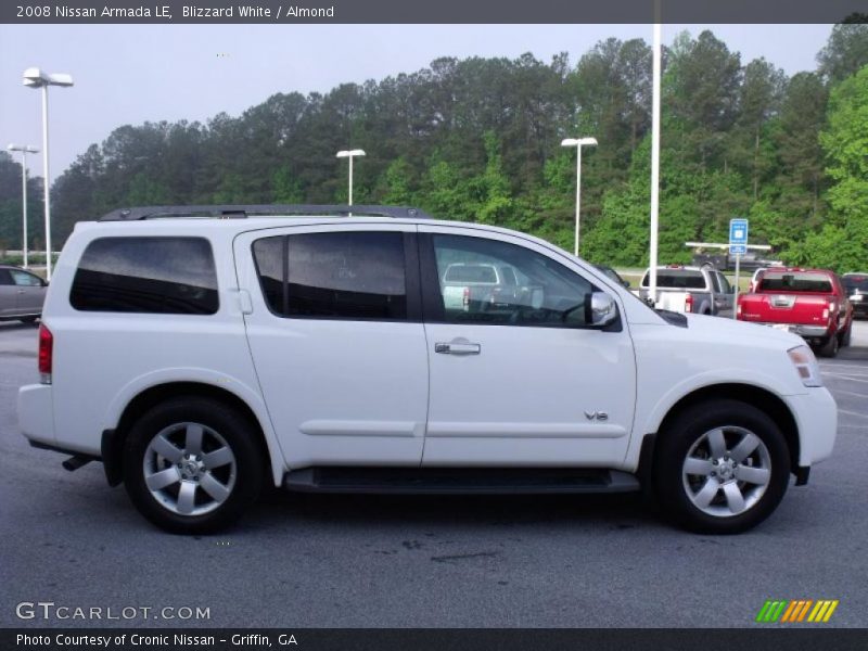 Blizzard White / Almond 2008 Nissan Armada LE