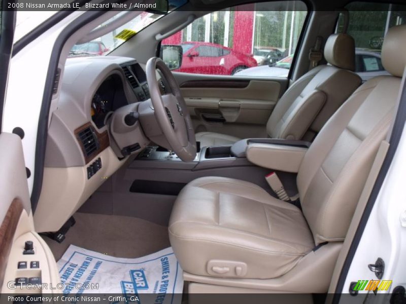 Blizzard White / Almond 2008 Nissan Armada LE