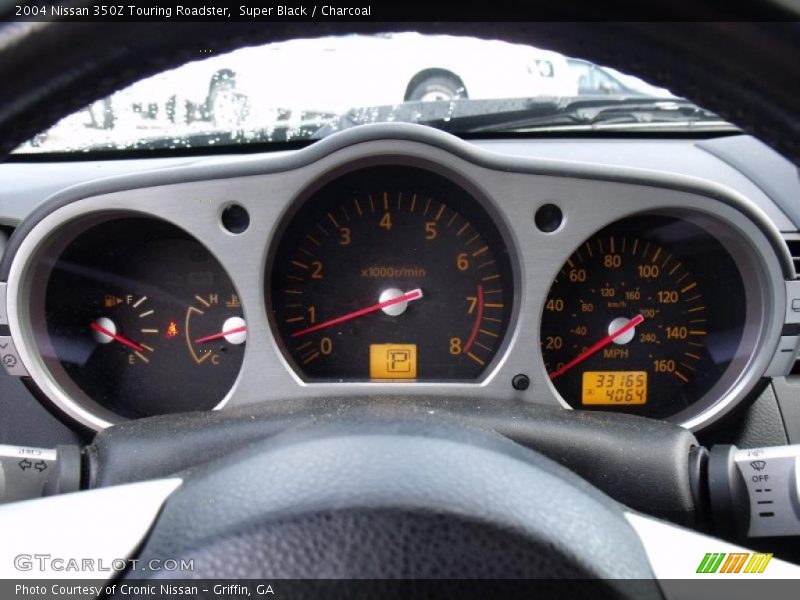 Super Black / Charcoal 2004 Nissan 350Z Touring Roadster
