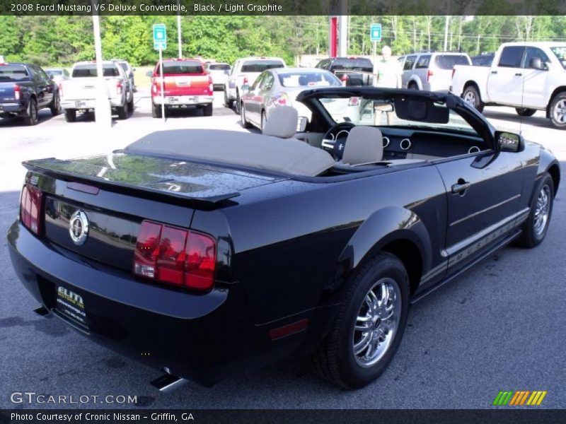Black / Light Graphite 2008 Ford Mustang V6 Deluxe Convertible