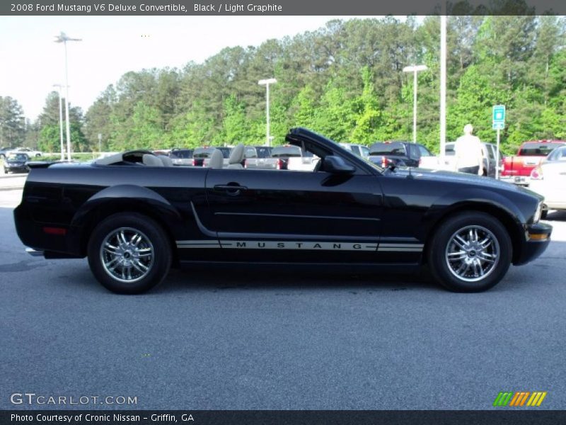 Black / Light Graphite 2008 Ford Mustang V6 Deluxe Convertible