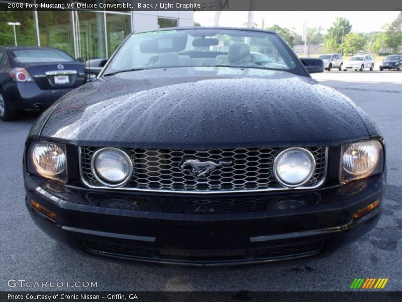 Black / Light Graphite 2008 Ford Mustang V6 Deluxe Convertible