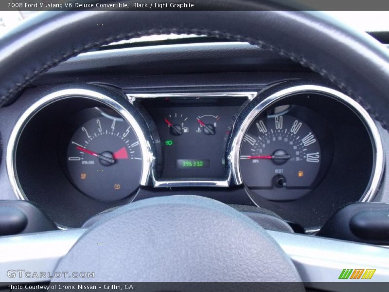 Black / Light Graphite 2008 Ford Mustang V6 Deluxe Convertible