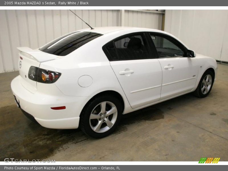 Rally White / Black 2005 Mazda MAZDA3 s Sedan