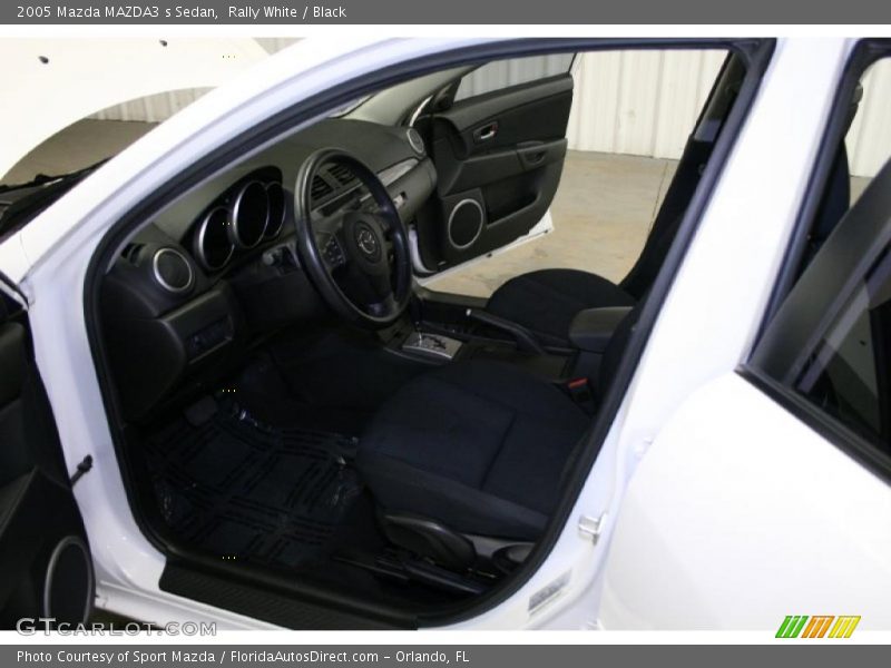 Rally White / Black 2005 Mazda MAZDA3 s Sedan