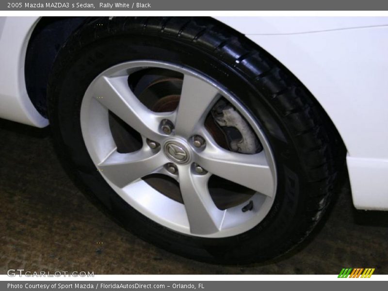 Rally White / Black 2005 Mazda MAZDA3 s Sedan