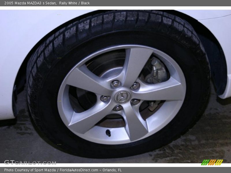 Rally White / Black 2005 Mazda MAZDA3 s Sedan