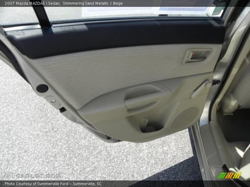 Shimmering Sand Metallic / Beige 2007 Mazda MAZDA3 i Sedan