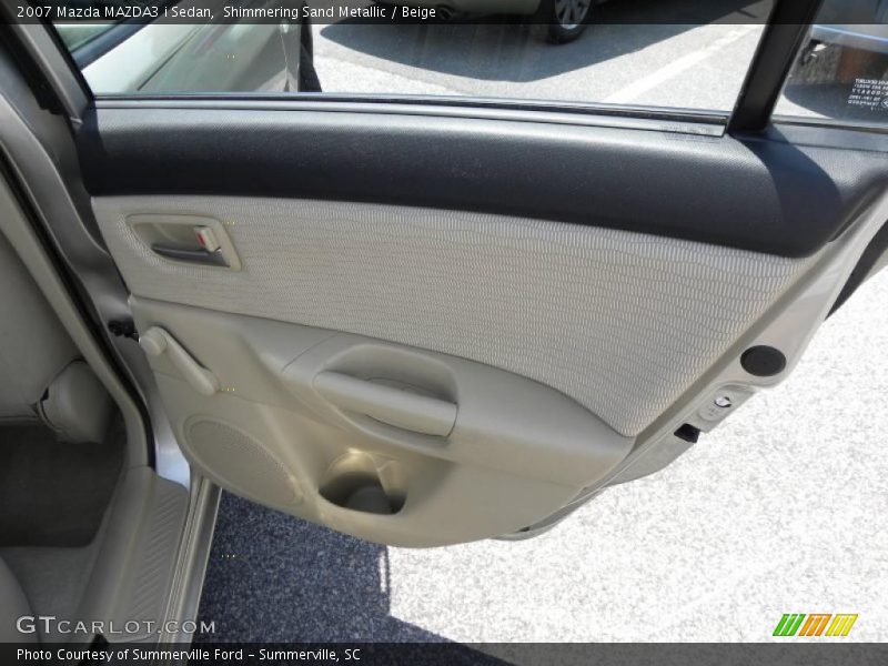 Shimmering Sand Metallic / Beige 2007 Mazda MAZDA3 i Sedan