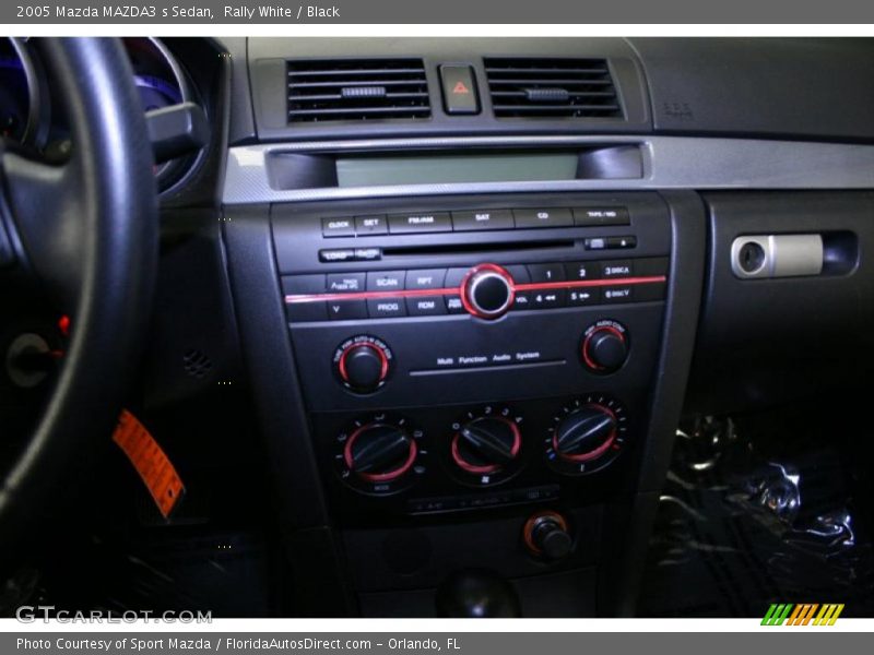 Rally White / Black 2005 Mazda MAZDA3 s Sedan