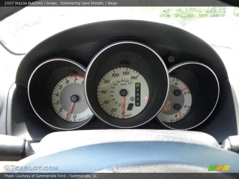Shimmering Sand Metallic / Beige 2007 Mazda MAZDA3 i Sedan