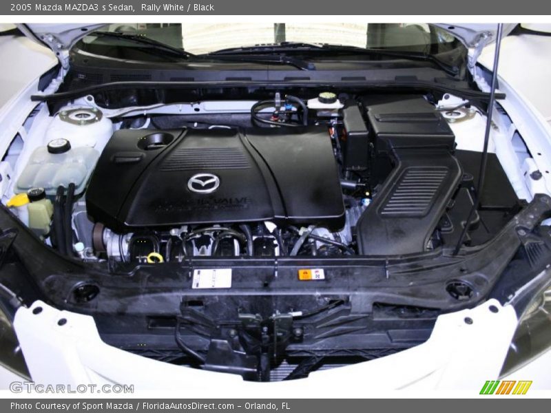 Rally White / Black 2005 Mazda MAZDA3 s Sedan