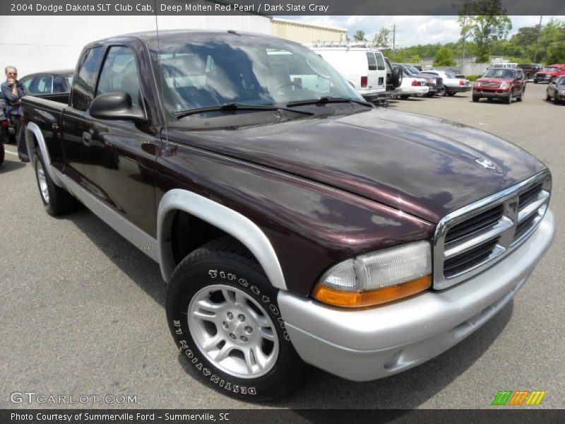 Deep Molten Red Pearl / Dark Slate Gray 2004 Dodge Dakota SLT Club Cab